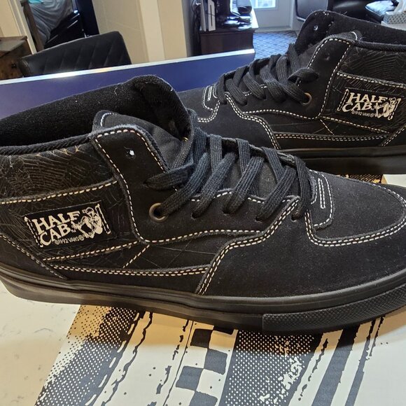 Vans "Skate Half Cab Web" Sneakers BLACK Skate Shoes MENS 10 NEW VN0A2Z34Y39 - Picture 1 of 16